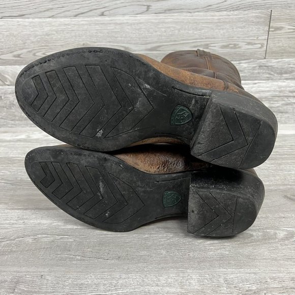 Ariat Heritage Mens Brown Leather Roper Round Toe Cowboy Boots Size 🧧SOLD🧧 - Picture 10 of 11